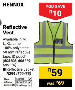 Builders Warehouse Hennox Reflective Vest offer