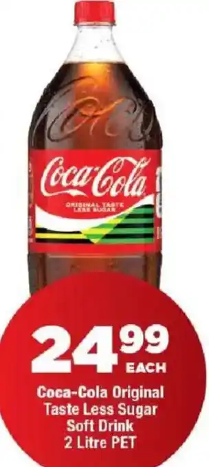Coca-Cola Original Taste Less Sugar Soft Drink