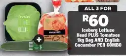 OK Foods Iceberg Lettuce Head plus Tomatoes and English Cucumber offer