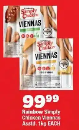OK Foods Rainbow Simply Chicken Viennas offer
