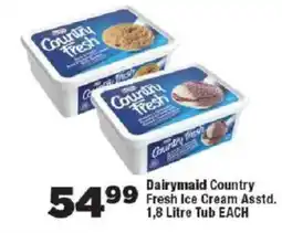 OK Foods Dairymaid Country Fresh Ice Cream Tub offer