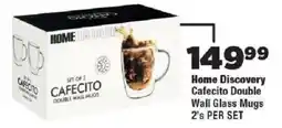 OK Foods Home Discovery Cafecito Double Wall Glass Mugs offer
