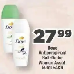OK Foods Dove Antiperspirant Roll-On for Women offer