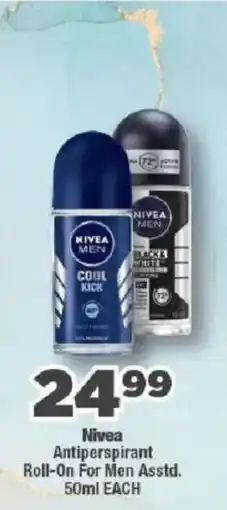 OK Foods Nivea Antiperspirant Roll-On For Men offer