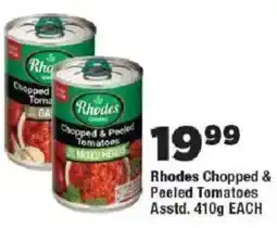 OK Foods Rhodes Chopped & Peeled Tomatoes offer