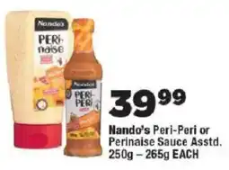 OK Foods Nando's Peri-Peri or Perinaise Sauce offer