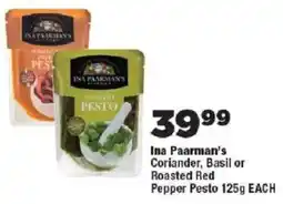 OK Foods Ina Paarman's Coriander, Basil or Roasted Red Pepper Pesto offer
