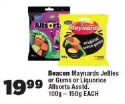 OK Foods Beacon Maynards Jellies or Gums or Liquorice Allsorts offer