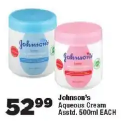 OK Foods Johnson's Aqueous Cream offer