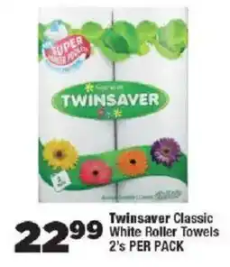 OK Foods Twinsaver Classic White Roller Towels offer