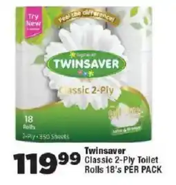 OK Foods Twinsaver Classic 2-Ply Toilet Rolls offer
