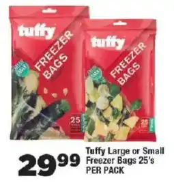 OK Foods Tuffy Large or Small Freezer Bags offer