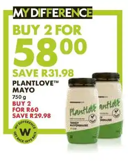Woolworths PLANTLOVE MAYO offer