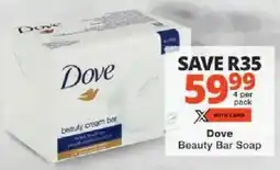 Checkers Dove Beauty Bar Soap offer