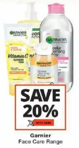 Checkers Garnier Face Care Range offer