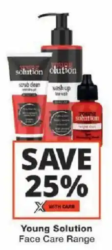 Checkers Young Solution Face Care Range offer