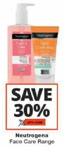 Checkers Neutrogena Face Care Range offer