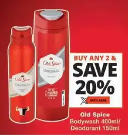 Checkers Old Spice Bodywash/ Deodorant offer