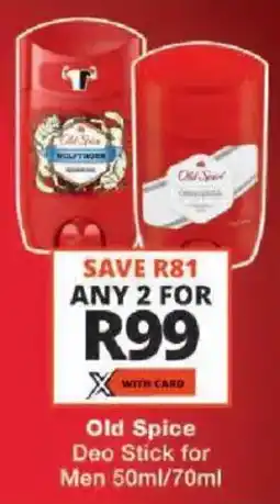 Checkers Old Spice Deo Stick for Men offer