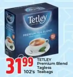 Elite Power Trade Cash & Carry Tetley Premium Blend Tagless Teabags offer