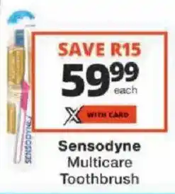 Checkers Sensodyne Multicare Toothbrush offer