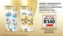 Checkers Pantene Shampoo/ Conditioner offer