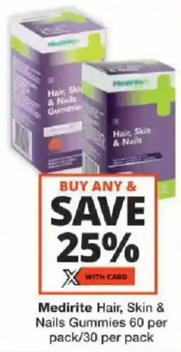 Checkers Medirite Hair, Skin & Nails Gummies offer