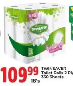 Elite Power Trade Cash & Carry Twinsaver Toilet Rolls 2 Ply 350 Sheets offer