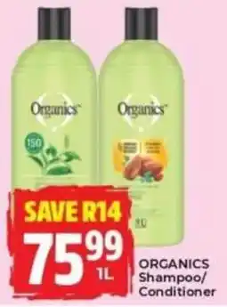 Elite Power Trade Cash & Carry Organics Shampoo/ Conditioner offer