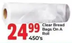 Elite Power Trade Cash & Carry Clear Bread Bags On A Roll offer