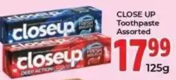 Elite Power Trade Cash & Carry Close Up Toothpaste Assorted offer