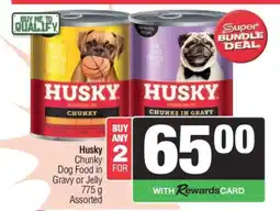 Spar Husky Chunky Dog Food in Gravy or Jelly offer