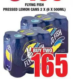 Boxer FLYING FISH Pressed Lemon Cans 2 x (6 x 500ml) offer