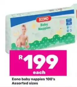 Game Econo baby nappies 100’s offer