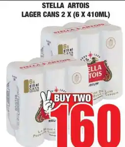 Boxer STELLA ARTOIS LAGER CANS 2 X (6 X 410ML) offer