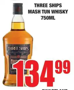 Boxer THREE SHIPS Mash Tun Whisky 750ml offer