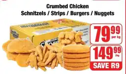 Boxer Crumbed Chicken Schnitzels / Strips / Burgers / Nuggets offer