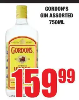 Boxer GORDON’S Gin Assorted 750ml offer