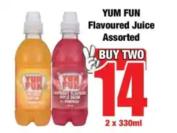 Boxer YUM FUN Flavoured Juice Assorted offer