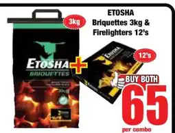 Boxer ETOSHA Briquettes 3kg & Firelighters 12's offer