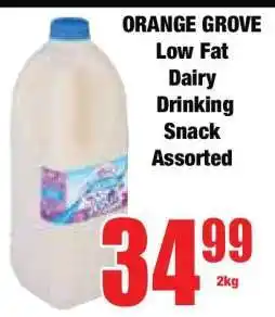Boxer ORANGE GROVE Low Fat Dairy Drinking Snack Assorted offer