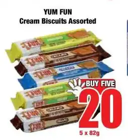 Boxer YUM FUN Cream Biscuits Assorted offer