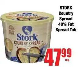 Boxer STORK Country Spread 40% Fat Spread Tub offer