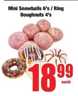 Boxer Mini Snowballs 6's / Ring Doughnuts 4's offer