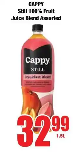 Boxer CAPPY Still 100% Fruit Juice Blend Assorted offer