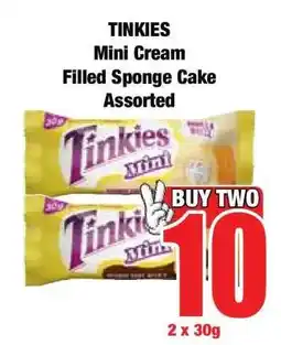 Boxer TINKIES Mini Cream Filled Sponge Cake Assorted offer
