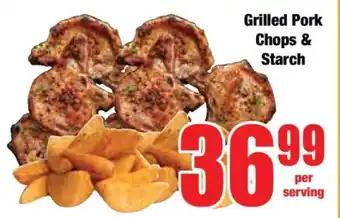 Boxer Grilled Pork Chops & Starch offer