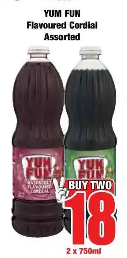 Boxer YUM FUN Flavoured Cordial Assorted offer