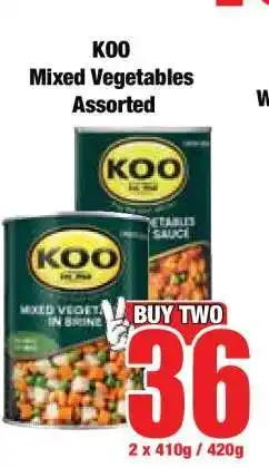 Boxer KOO Mixed Vegetables Assorted offer