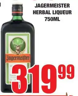 Boxer Jagermeister Herbal Liqueur 750ml offer